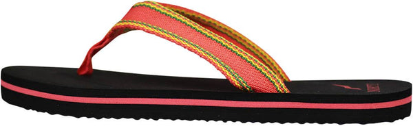 The Norty Brand - Norty WOMENS 5-10 SANDAL FLIP FLOP CORAL BLACK Prepack