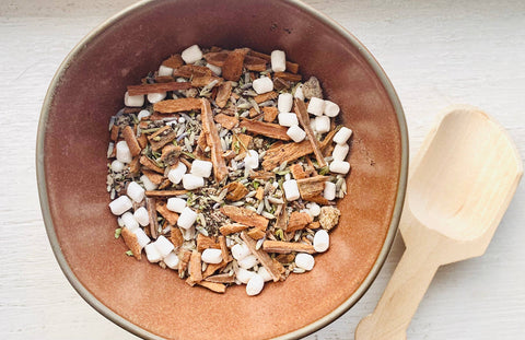 Lavender Fog Latte - Black Tea Cinnamon Loose Leaf Tea Blend