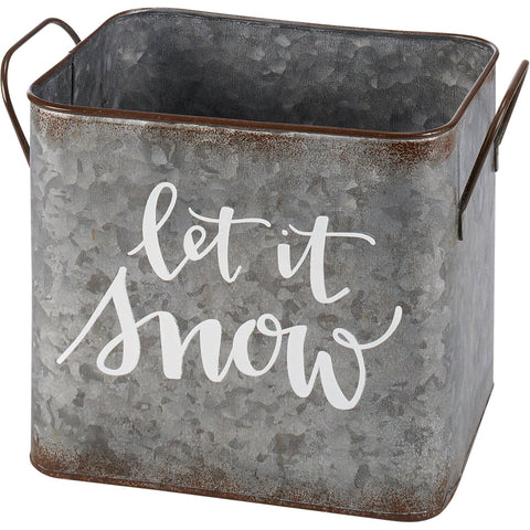 Let It Snow Warm Winter Wishes Bins