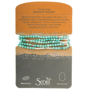 Scout Curated Wears - Stone Wrap: Turquoise/silver - Stone of the Sky