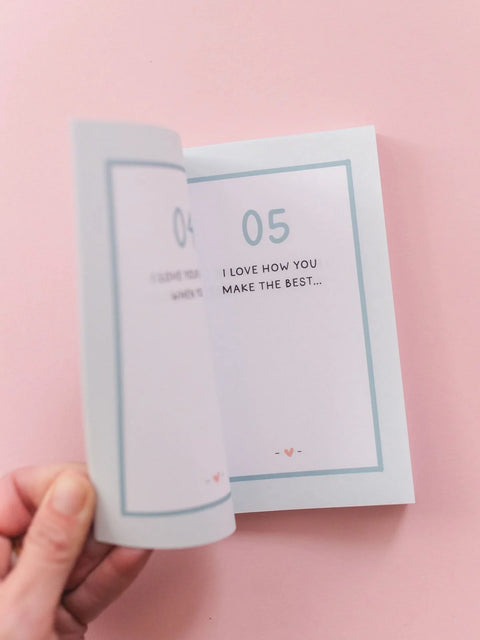 100 Things I Love About You Prompted Journal
