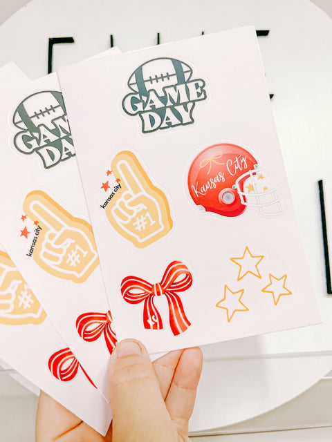 Game Day Kansas City Sticker Sheet