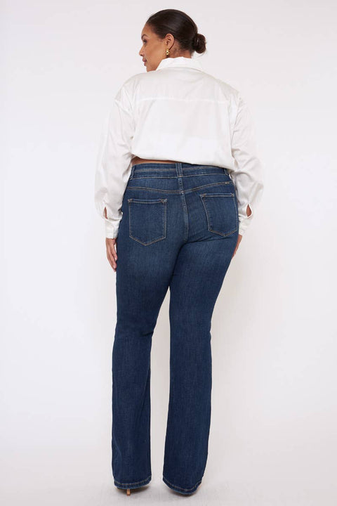 Kan Can USA - Plus Size High Rise Bootcut Jeans