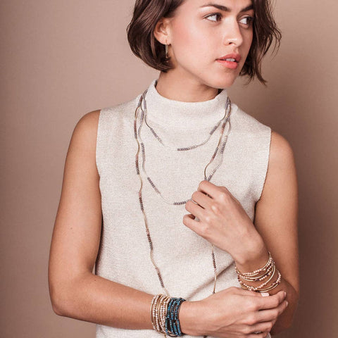 Scout Curated Wears - Scout Wrap : Matte Metallic Tri-Tone/Gold