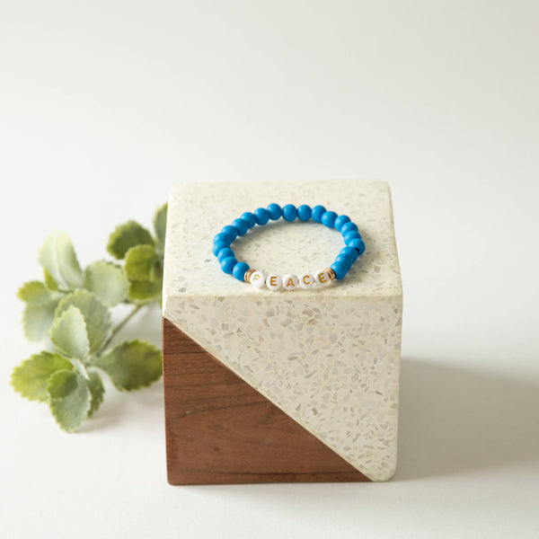 Positivity Beaded Bracelet -  Faith