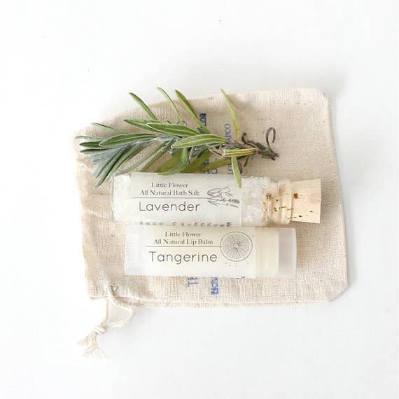 Mini Spa Gift Set with Bath Salt Vial