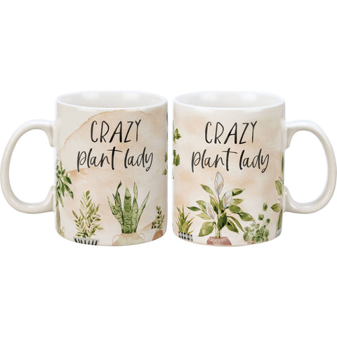 Primitives by Kathy - Crazy Plant Lady Mug