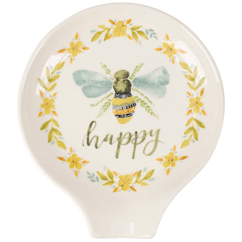 Bee Happy Spoon Rest