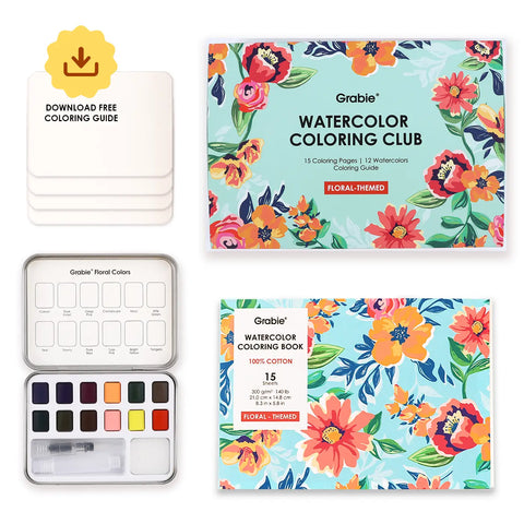 Watercolor Coloring Club Box