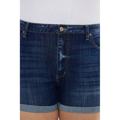 Kan Can USA - Plus Size Denim Shorts
