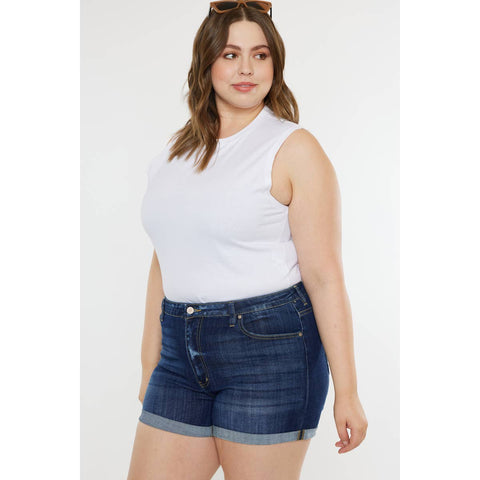 Kan Can USA - Plus Size Denim Shorts