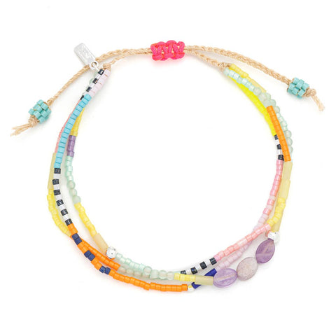 Scout Curated Wears - Mixed Media Bracelet - Protection/Amethyst/Silver