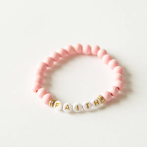 Positivity Beaded Bracelet -  Faith
