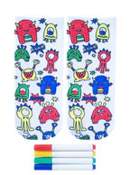 Monster Bash Coloring Socks