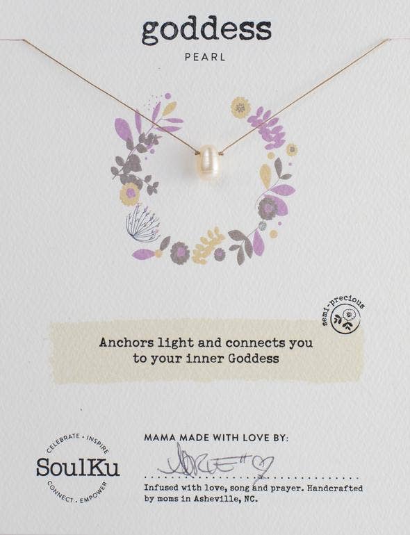 SoulKu - Soul Full of Light Necklace Pearl - Goddess