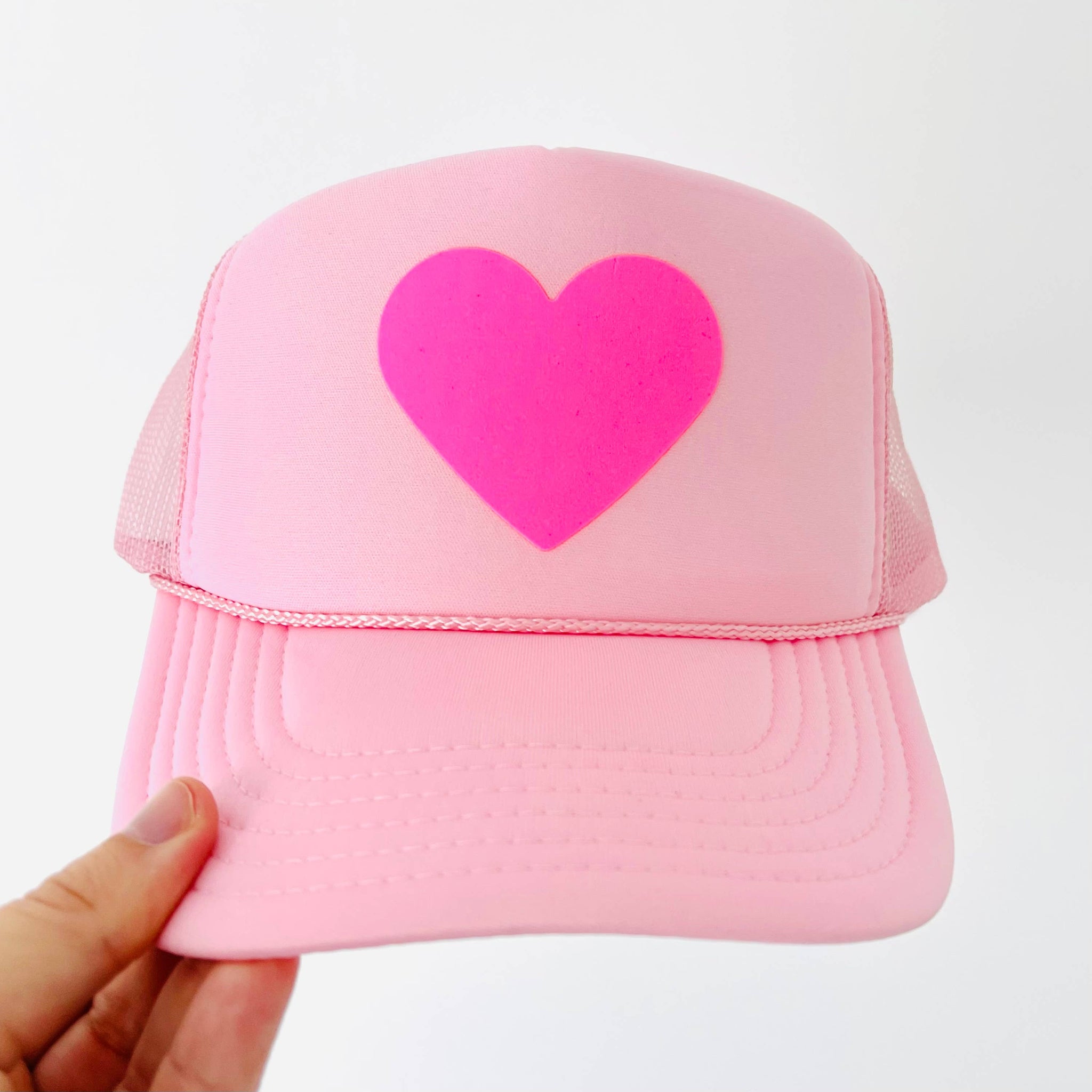 Rad Hat Society - HEART ♥️: Neon Pink / Light Pink