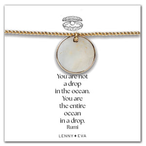 Lenny & Eva - Intentions Bracelet-Capiz Shell, Round