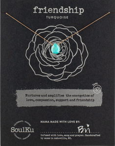 SoulKu - Turquoise Luxe Cocktail Necklace for Friendship - OLOVE27